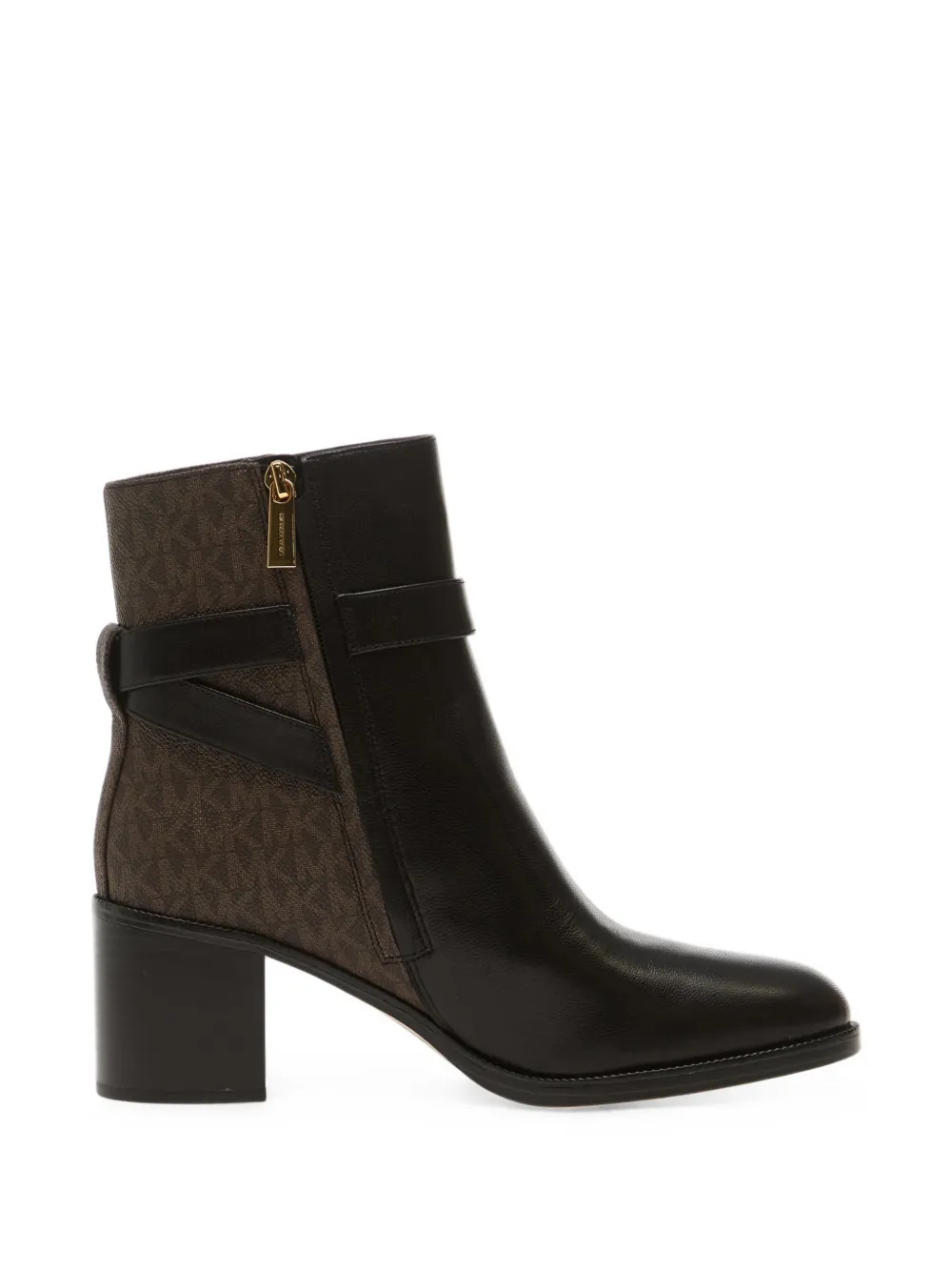 Michael Kors logo-plaque buckle-fastening ankle boots - Noir Michael Kors logo-plaque buckle-fastening ankle boots - Noir