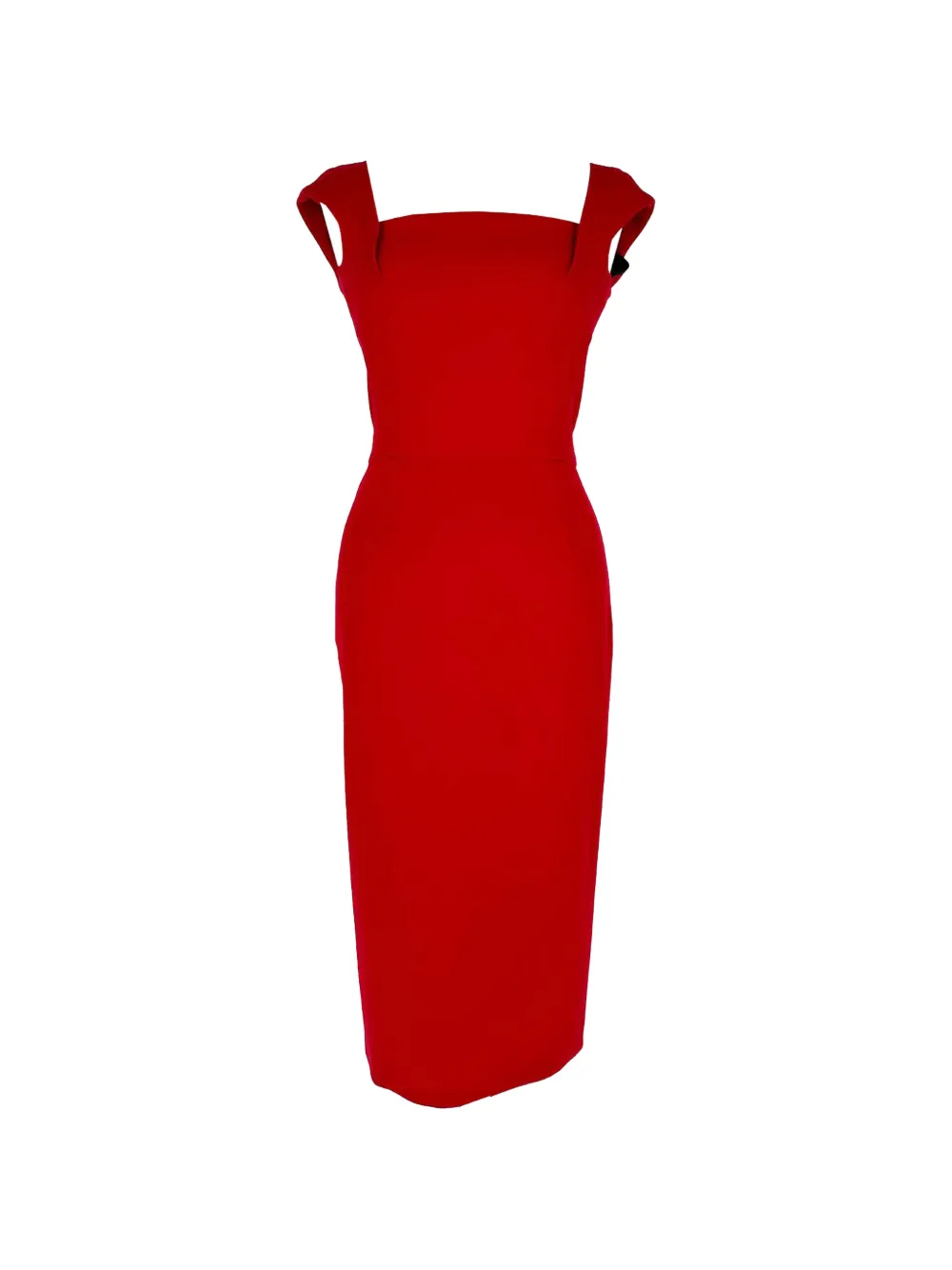 Roland Mouret sleeveless midi dress - Rosso