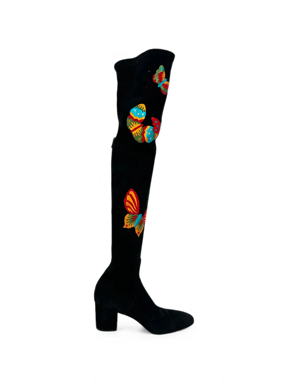 Valentino Garavani Pre-Owned Butterfly over-the-knee boots - Schwarz