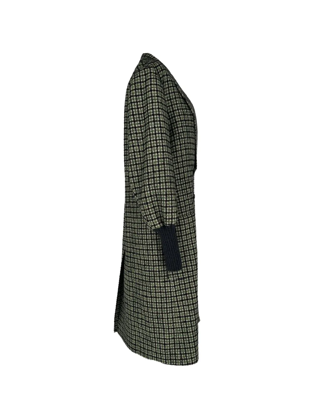 Chloé Vintage plaid double-breasted coat - Verde