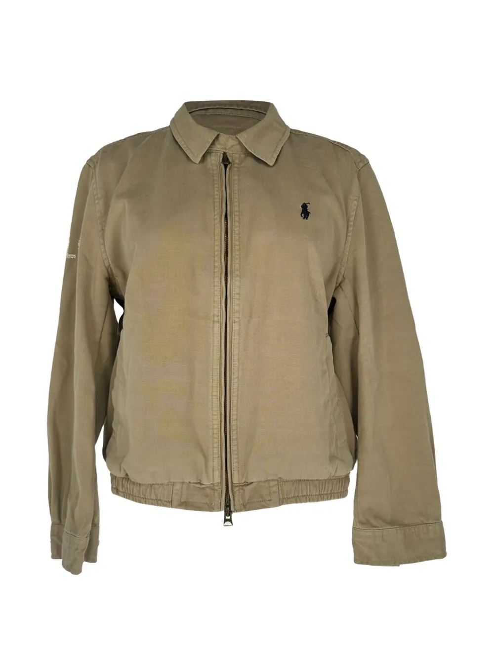 Ralph Lauren Vintage veste zippée en daim - Tons neutres Ralph Lauren Vintage veste zippée en daim - Tons neutres