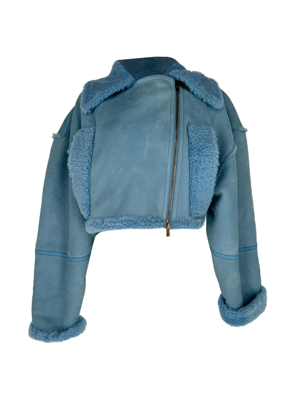 Jacquemus Pre-Owned La Veste Paioù cropped jacket - Blu