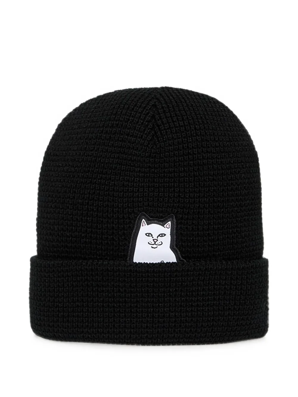 Ripndip Lord Nermal waffle-knit beanie hat - Noir