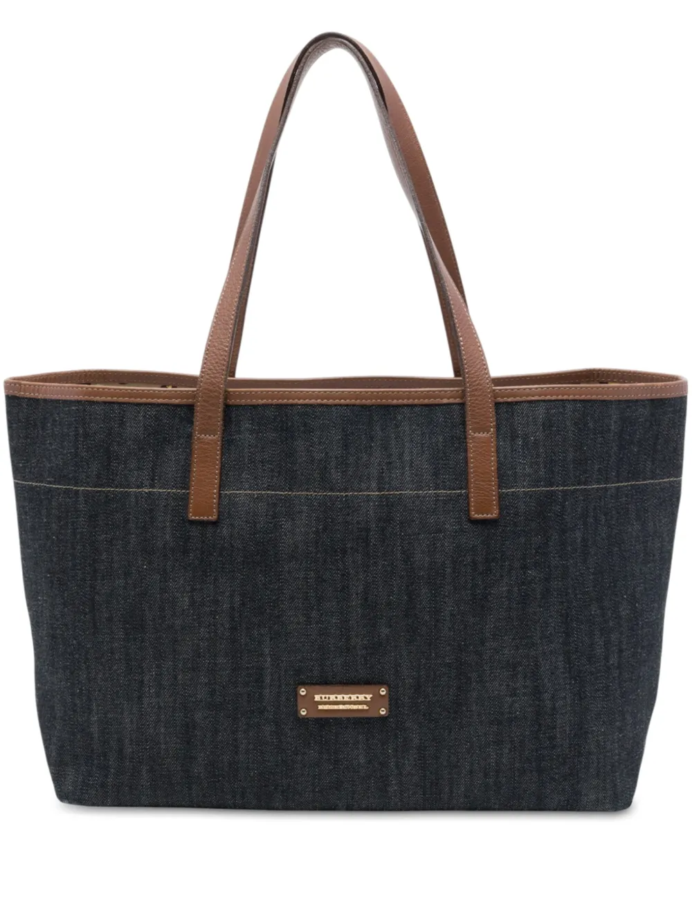 Burberry Pre-Owned 2000-2017 Denim tote bag - Blau