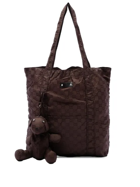 Gucci Pre-Owned 2016-2026 GG Nylon Teddy Bear Folding tote bag