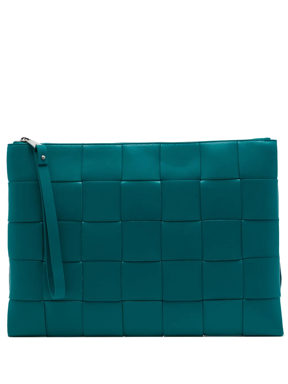 Bottega Veneta Pre-Owned 2012-2026 Nappa Maxi Intrecciato Cassette Flat Pouch clutch bag - Blu