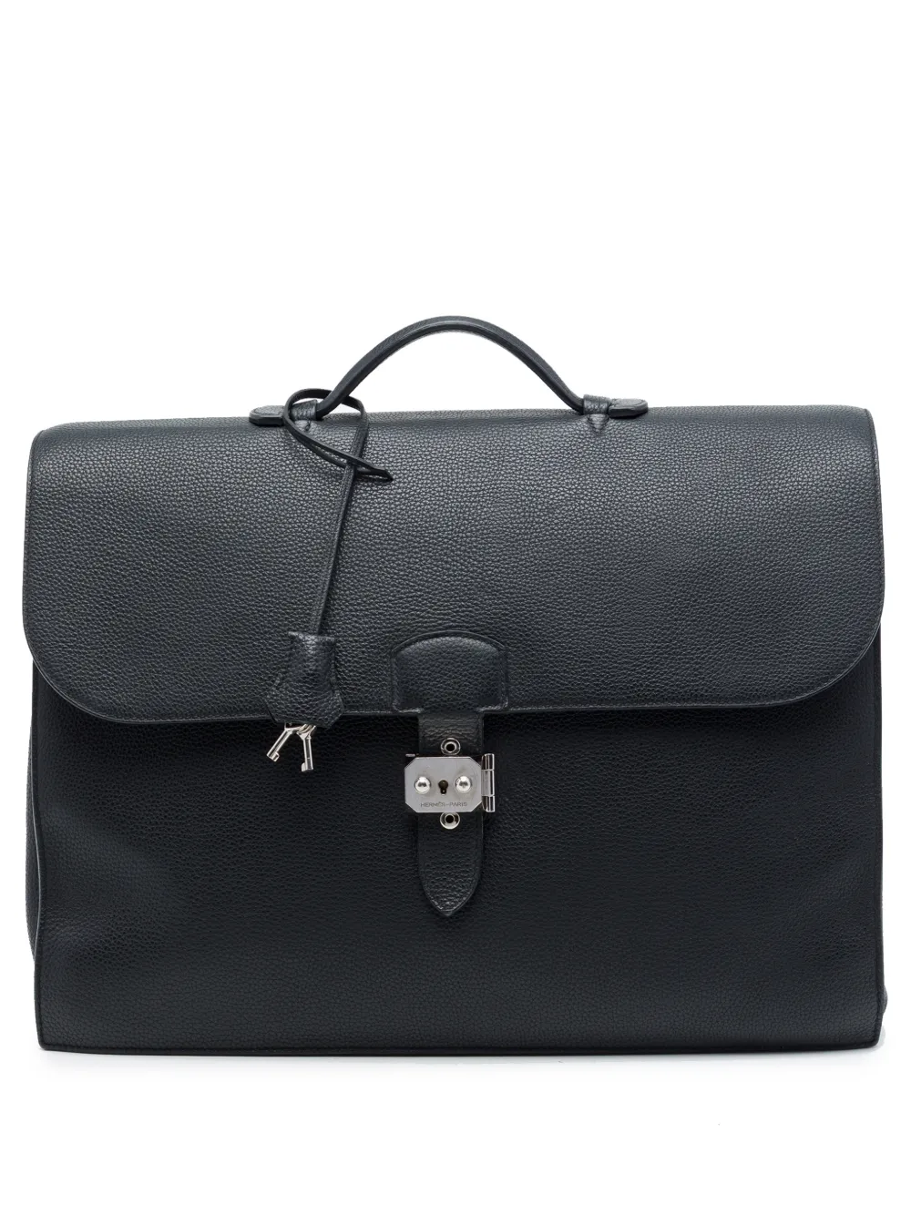 Hermès Pre-Owned sacoche Sac à Dépêches en cuir Togo (2013) - Noir Hermès Pre-Owned sacoche Sac à Dépêches en cuir Togo (2013) - Noir