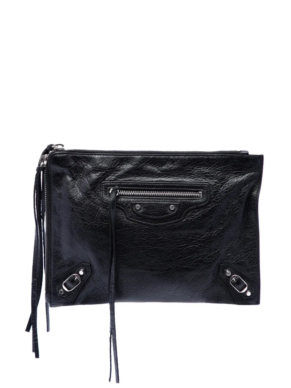 Balenciaga Pre-Owned pochette Motocross Classic Zip Around Flat (2016) - Noir