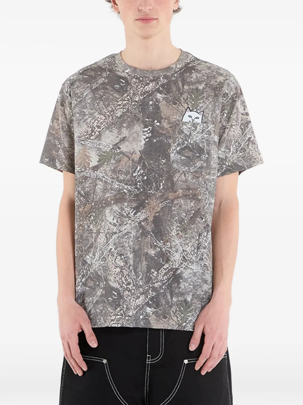 Ripndip t-shirt Lord Nermal à poche poitrine - Marron