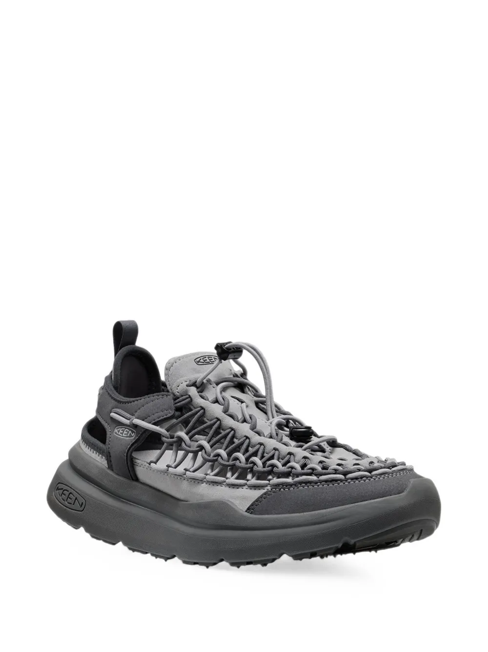 KEEN FOOTWEAR Uneek cord-embellished sneakers - Grigio