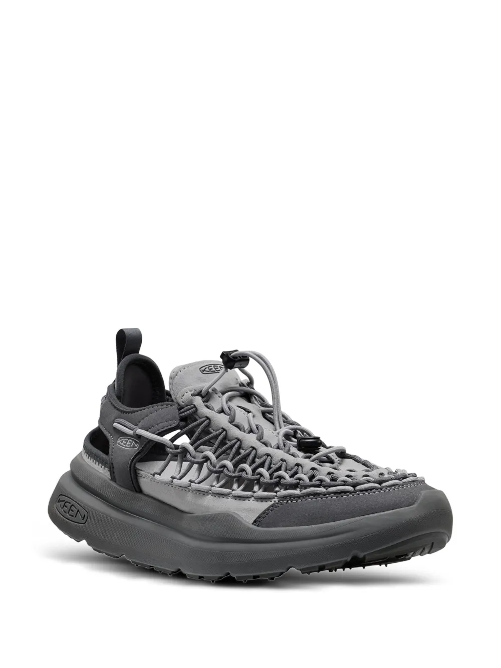 KEEN FOOTWEAR Uneek cord-embellished sneakers - Grigio