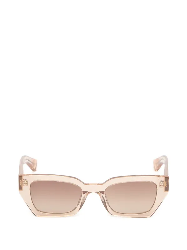 MESSYWEEKEND Luna Geometric-frame Sunglasses in Neutrals