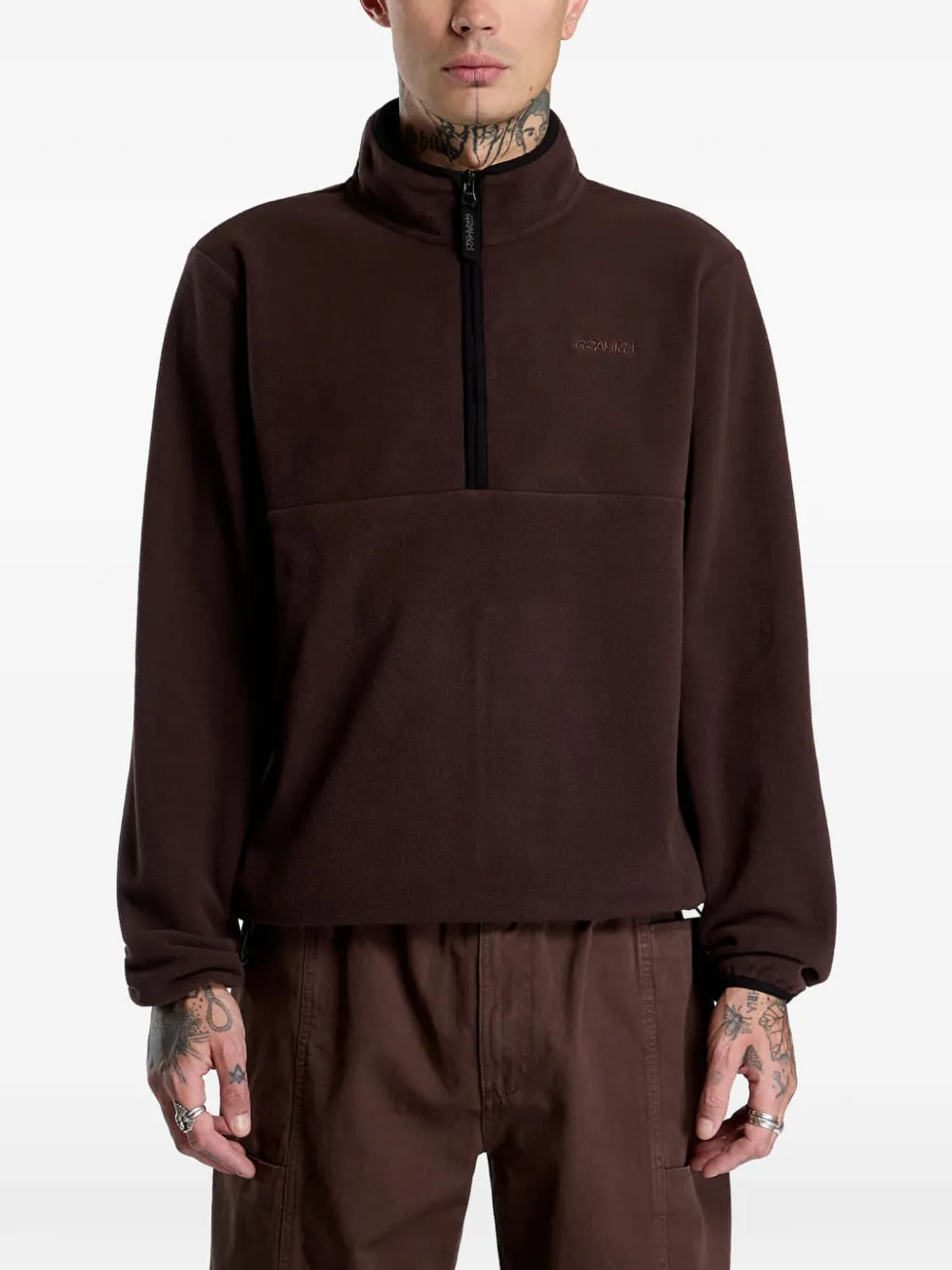 Gramicci Thermo-fleece sweater Bruin