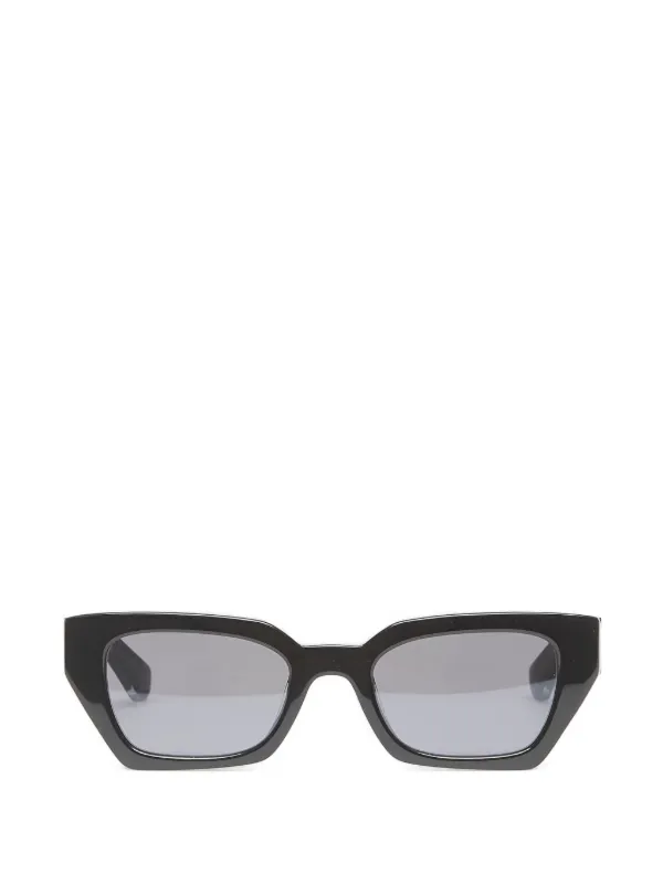 MESSYWEEKEND Luna Geometric-frame Sunglasses in Black
