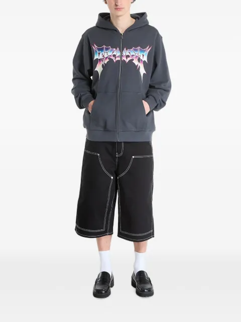 Ripndip Noid graphic-print zip-up hoodie
