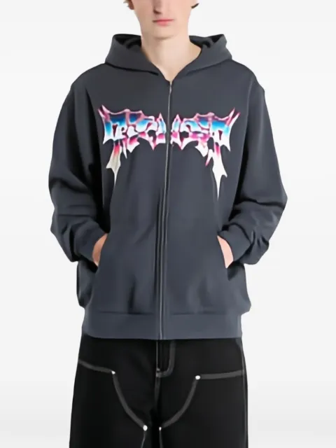 Ripndip Noid graphic-print zip-up hoodie
