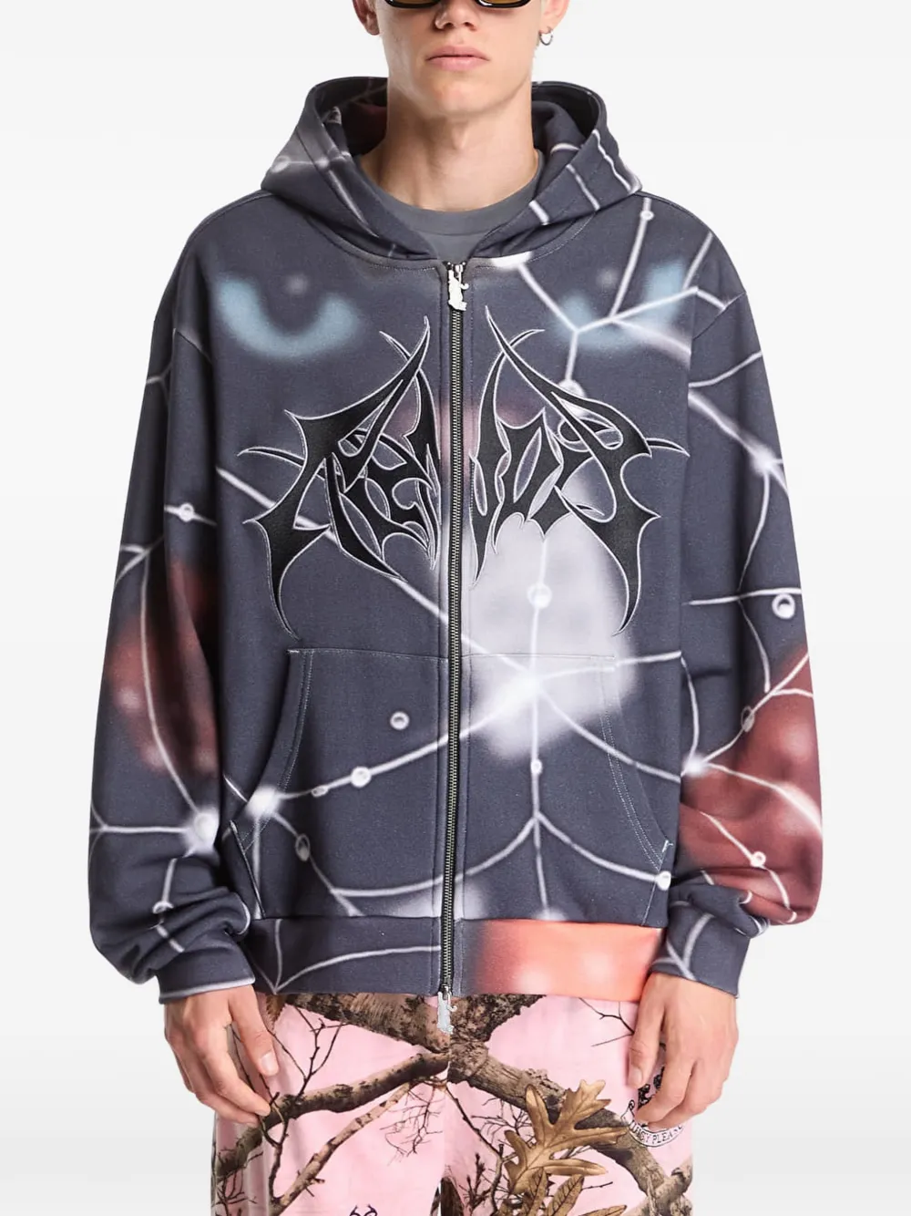 Ripndip Redemption hoodie met rits Zwart