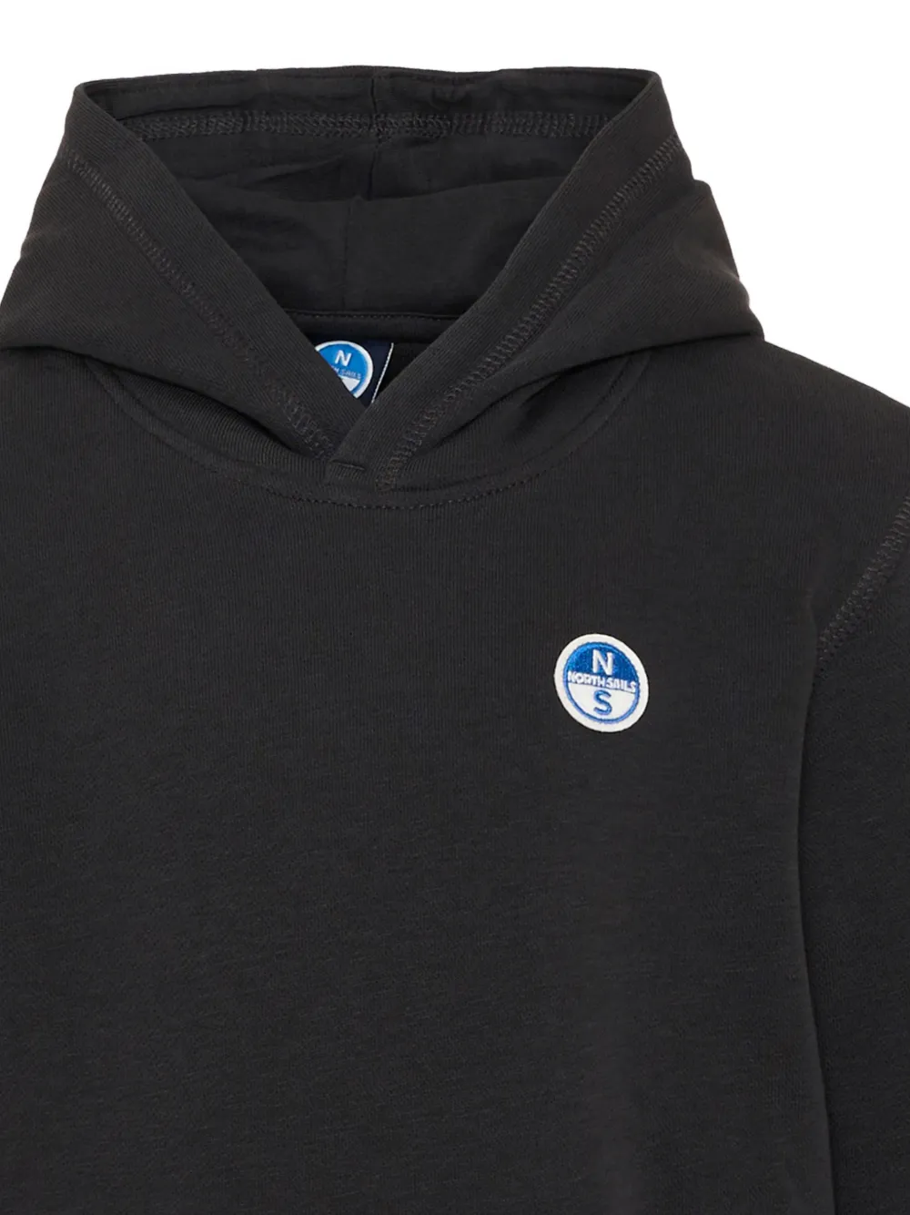 North Sails Kids logo-patch hoodie Zwart