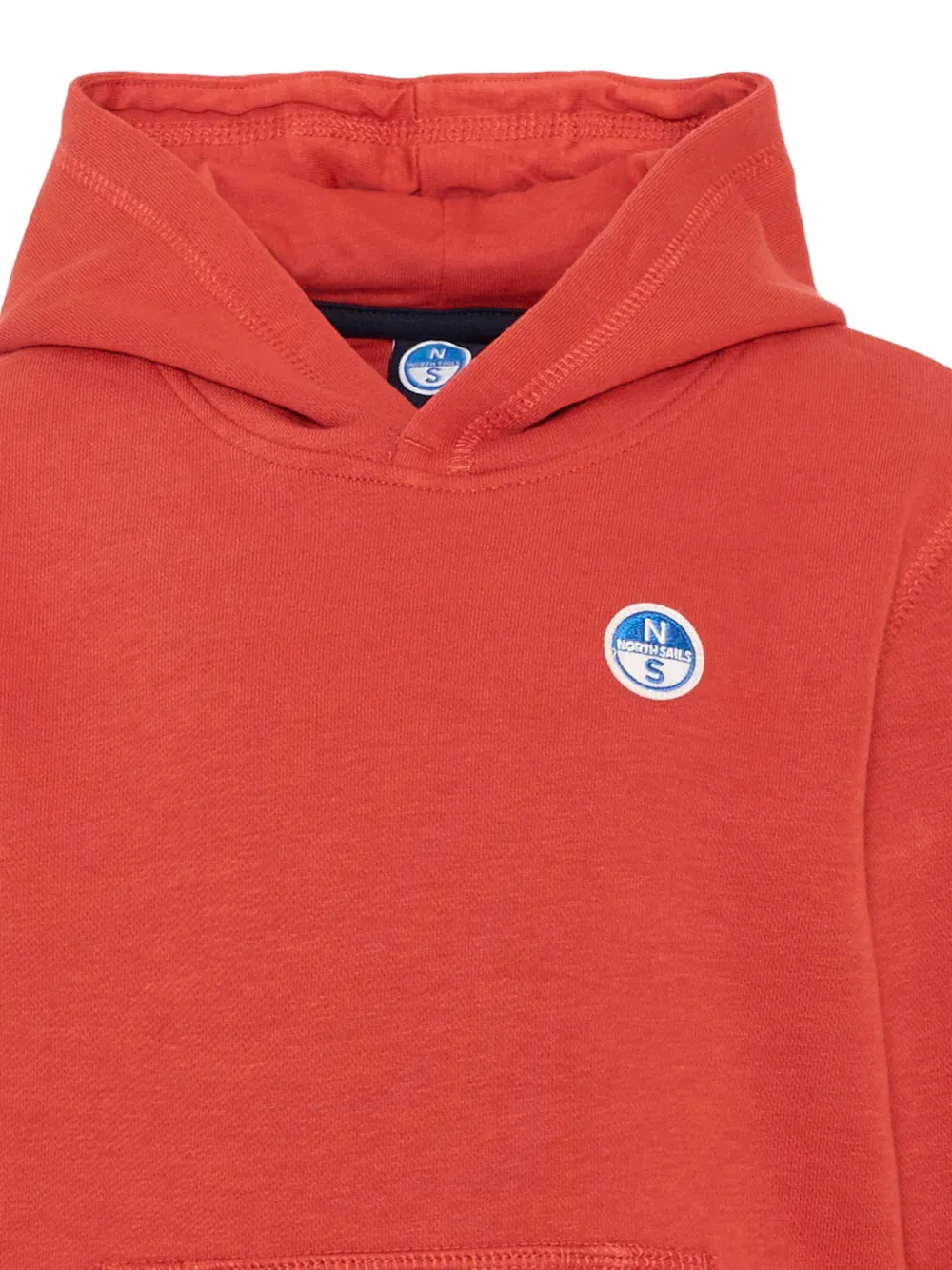 North Sails Kids logo-patch pouch-pocket hoodie Rood