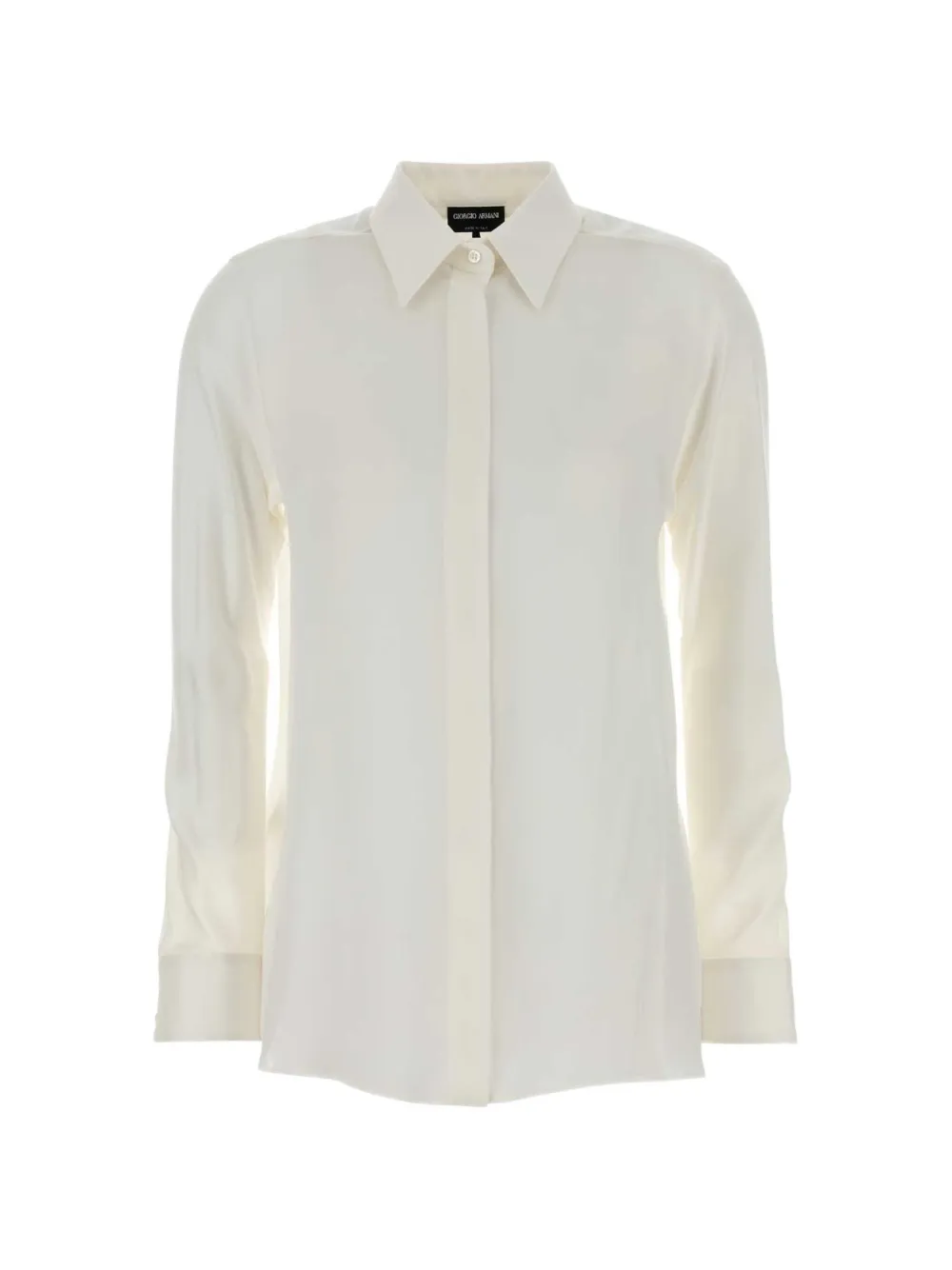 Giorgio Armani concealed-front shirt - Tons neutres Giorgio Armani concealed-front shirt - Tons neutres