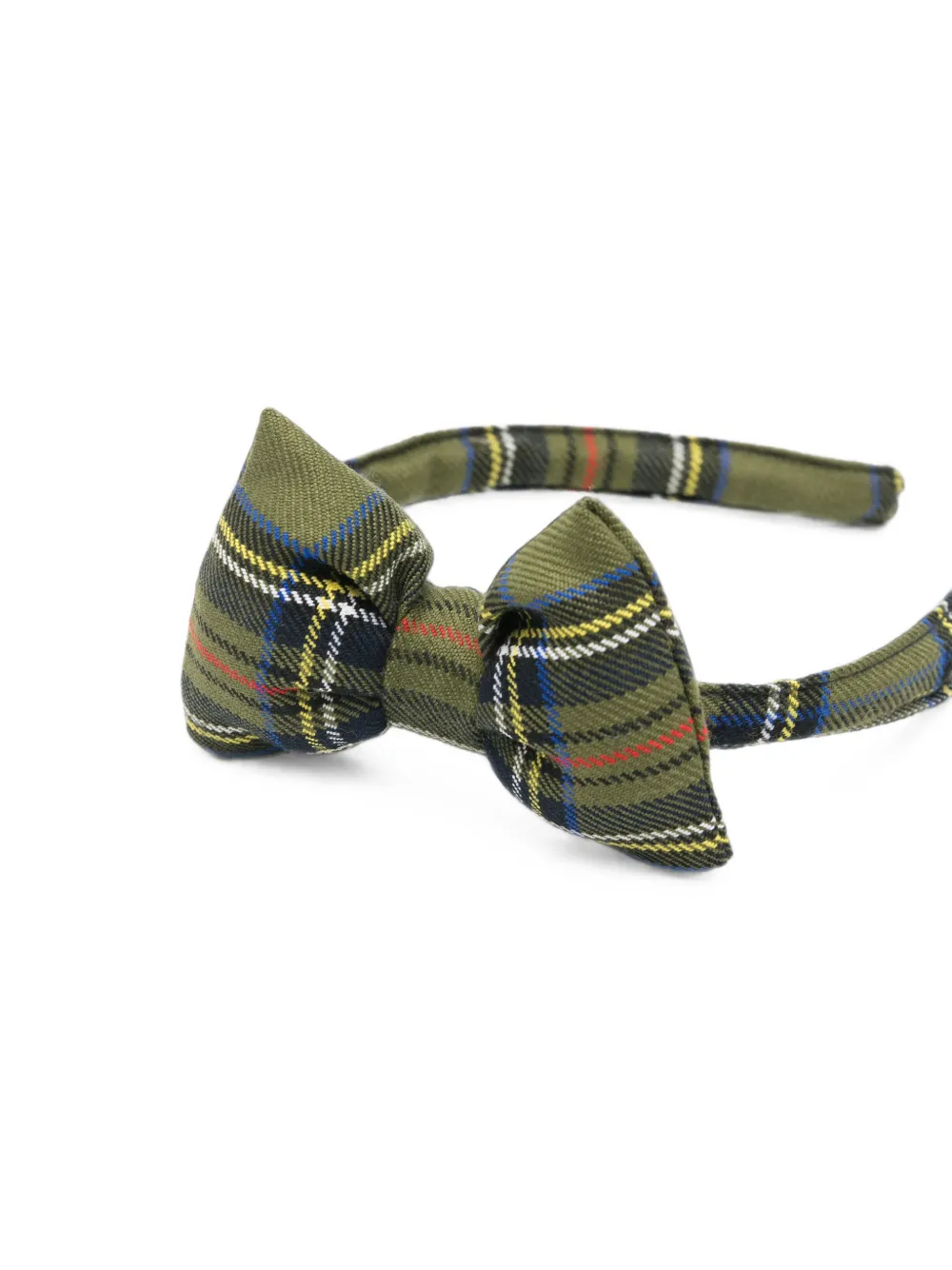 PAIO CRIPPA Hoofdband met tartan ruit Groen