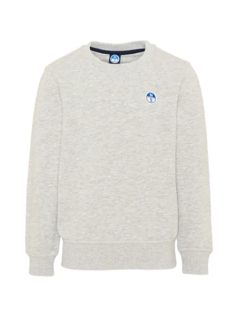 North Sails Kids logo-patch crew-neck sweatshirt