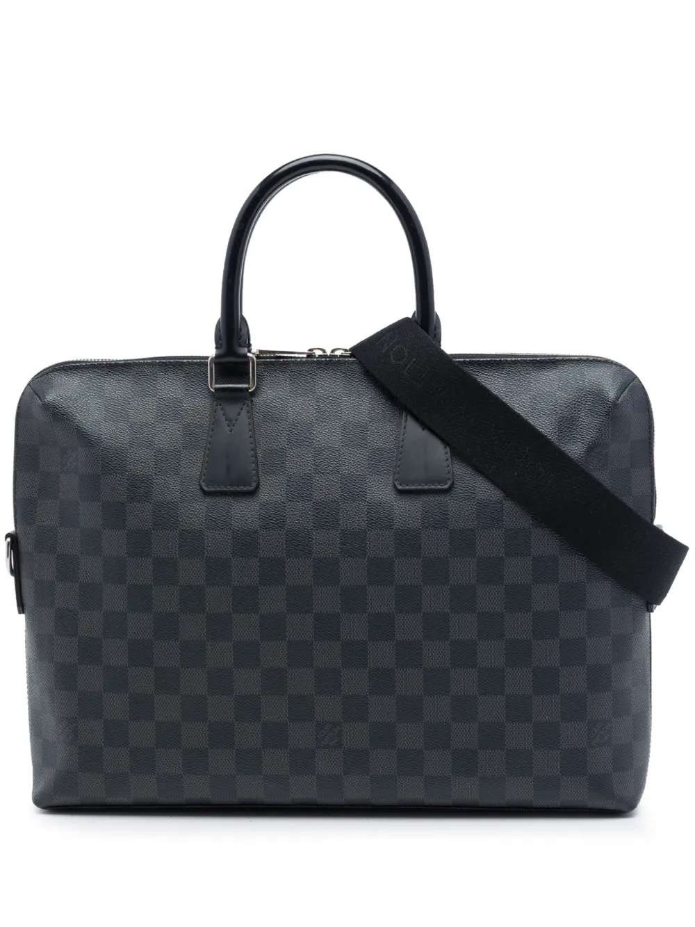 Louis Vuitton Pre-Owned sacoche Damier Graphite Porte Documents Jour (2013) - Noir Louis Vuitton Pre-Owned sacoche Damier Graphite Porte Documents Jour (2013) - Noir
