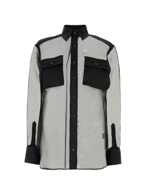 LE SULLY STUDIO sheer panelled shirt