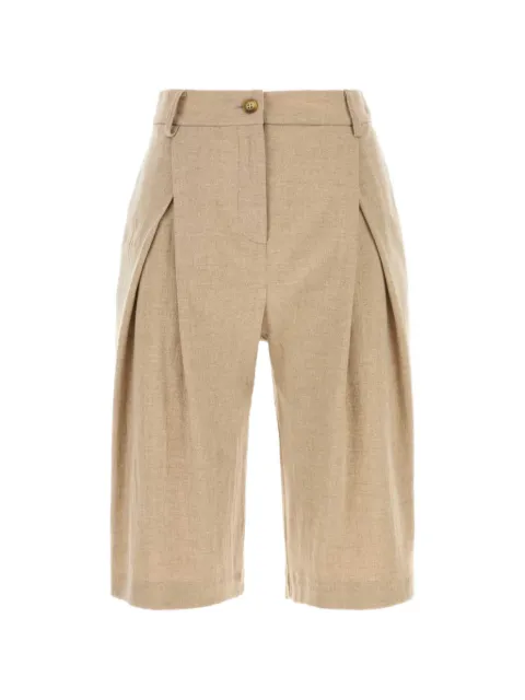 LE SULLY STUDIO pleated wool shorts
