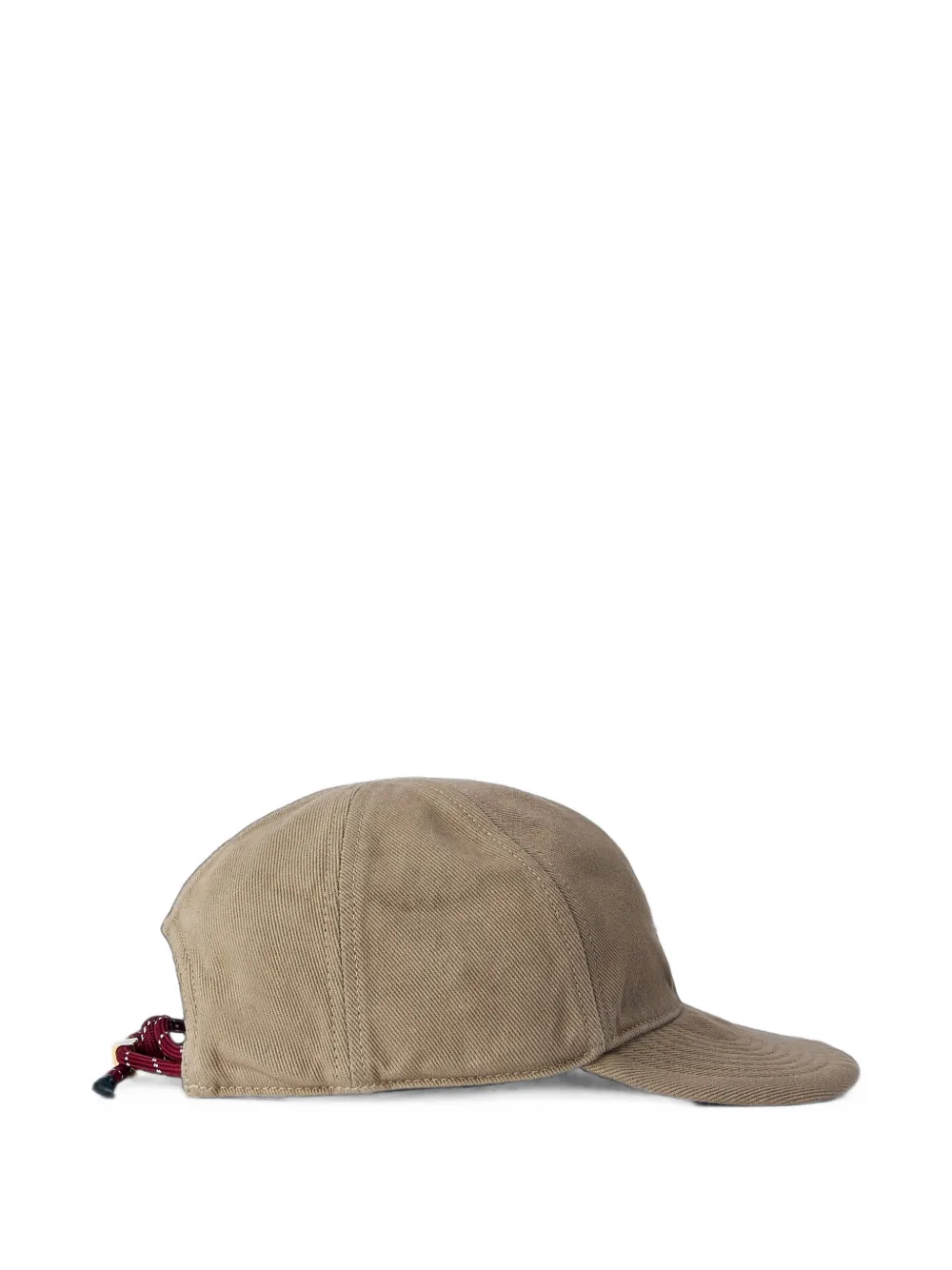 Miu Miu Denim Baseball Cap in Neutrals, view 3