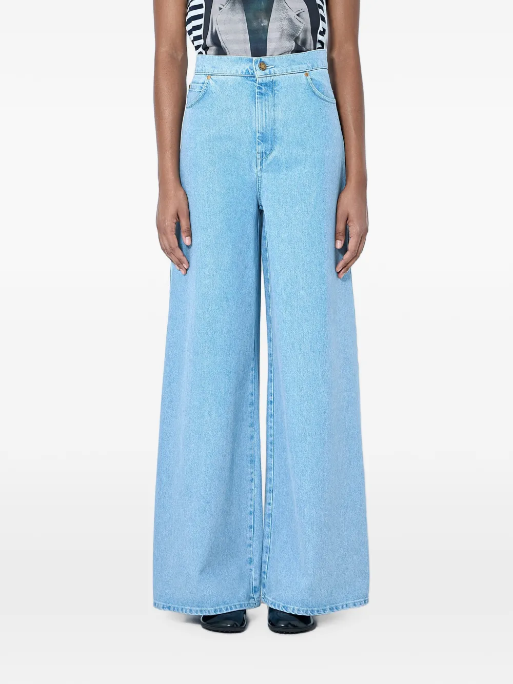Max Mara high-rise wide-leg jeans - Bleu Max Mara high-rise wide-leg jeans - Bleu
