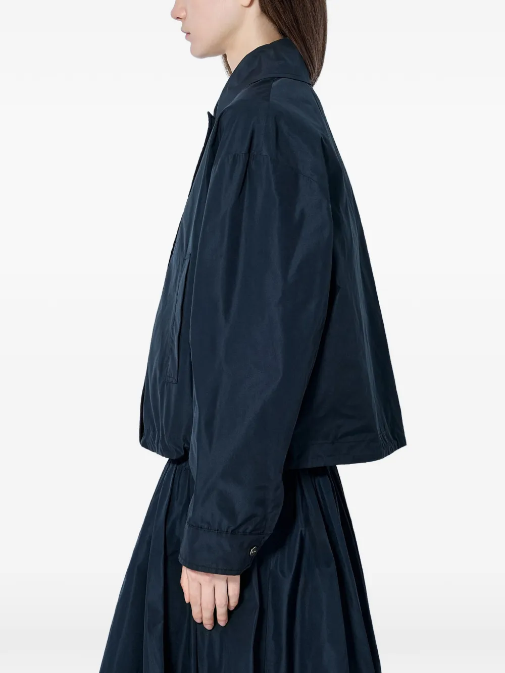 Max Mara Jack met puntkraag en knopen Zwart