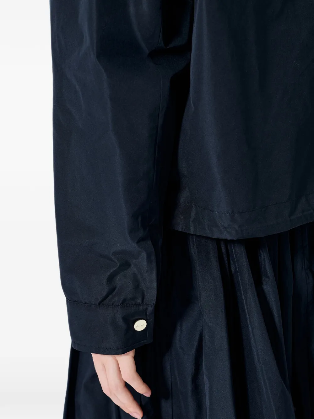 Max Mara Jack met puntkraag en knopen Zwart