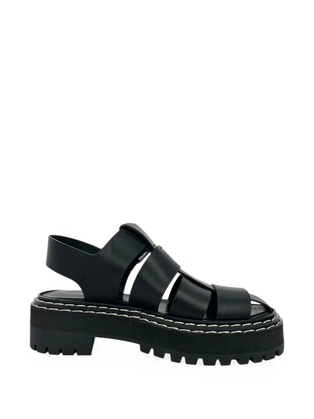 Proenza Schouler 2020s Lug leather sandals - Nero