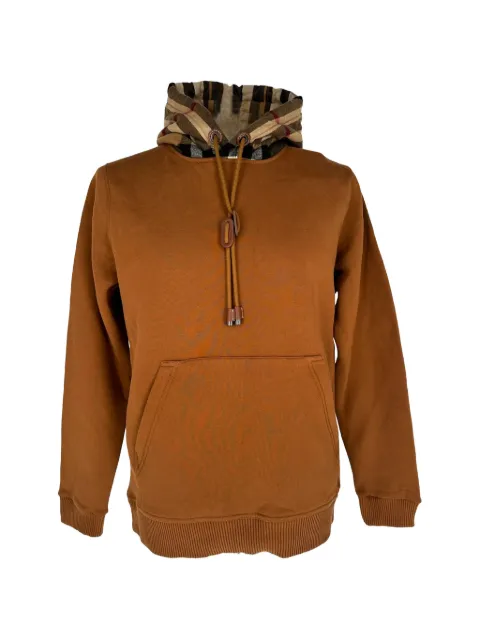 Burberry Pre-Owned Samuel check-trimmed hoodie