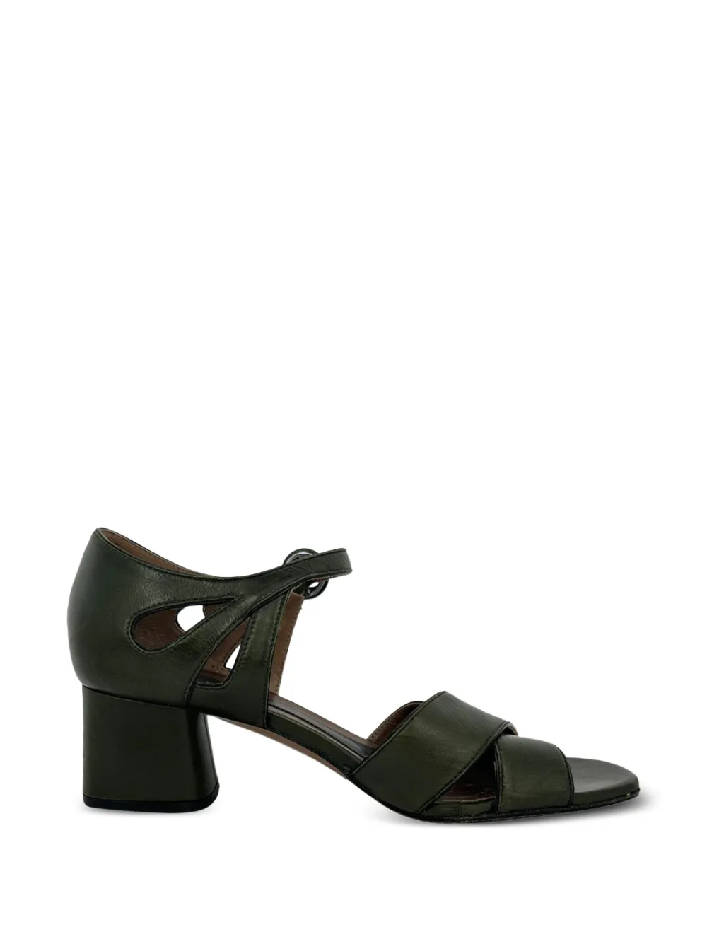 Marni Pre-Owned sandales à talon épais (années 2020) - Vert Marni Pre-Owned sandales à talon épais (années 2020) - Vert