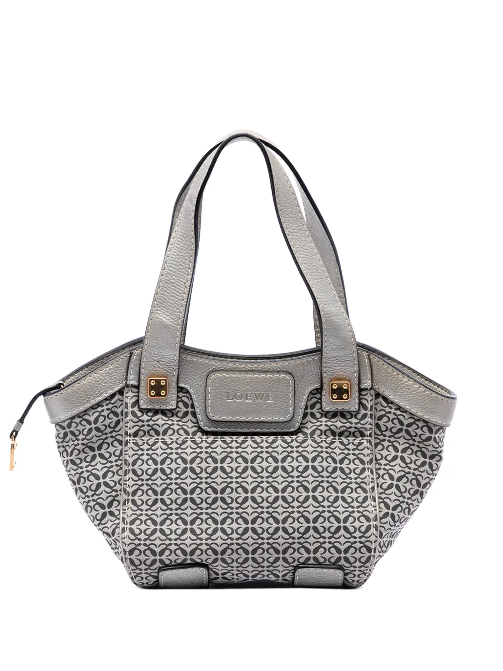 Loewe Pre-Owned sac à main à logo Anagram (2008) - Gris Loewe Pre-Owned sac à main à logo Anagram (2008) - Gris