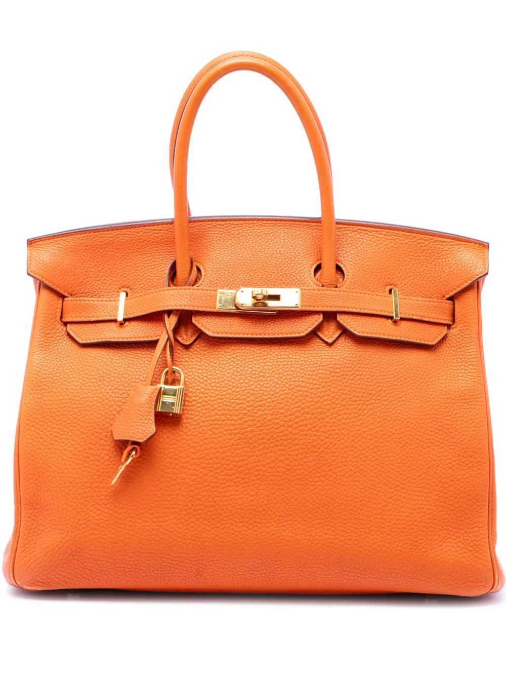 Hermès Pre-Owned 2009 Togo Birkin Retourne 35 handbag - Orange
