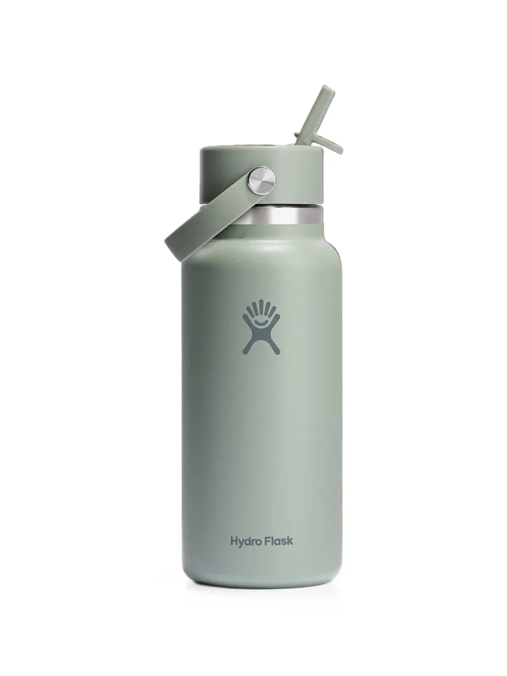 Hydro Flask Wide Flex Straw Cap Water Bottle In Green