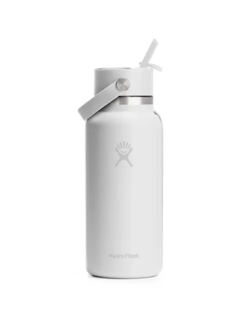 Hydro Flask wide flex straw cap water bottle