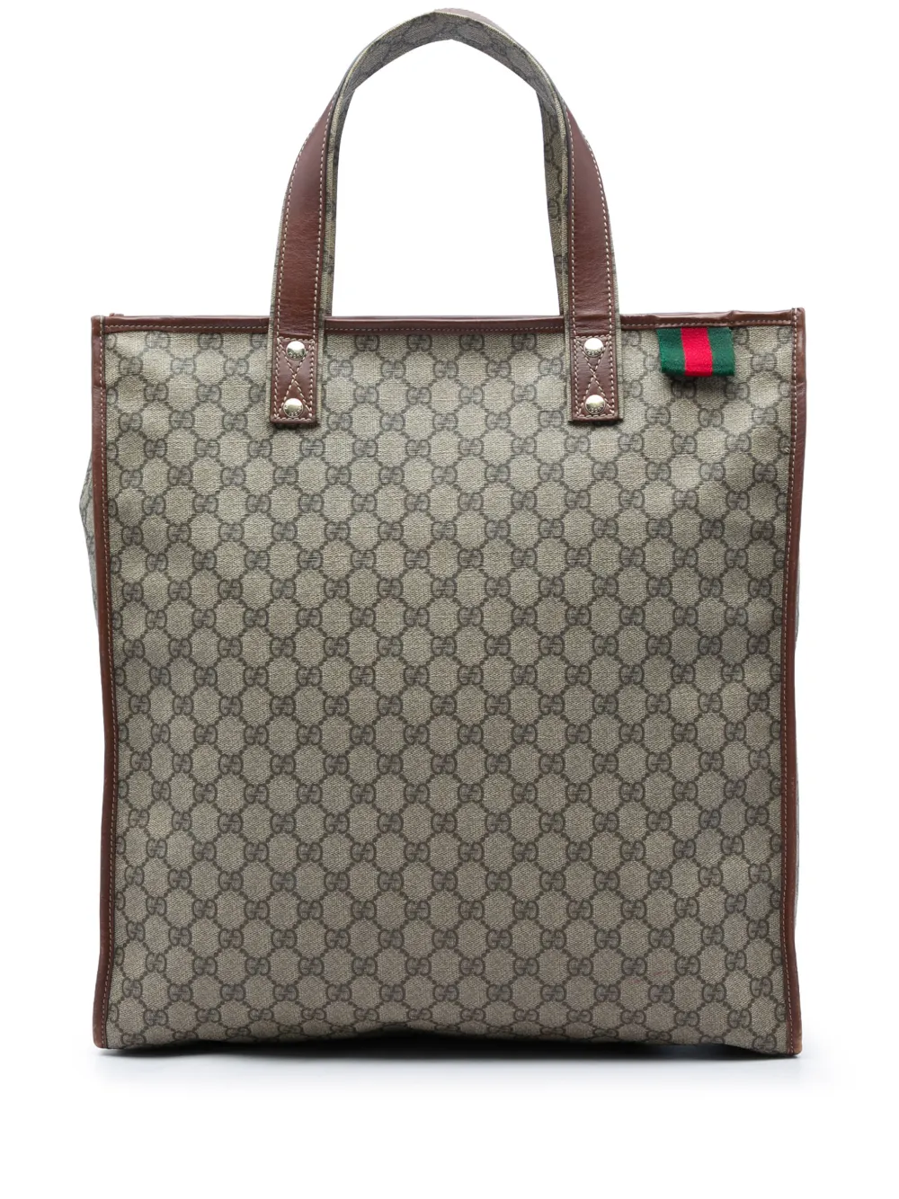 Gucci Pre-Owned 2016-2026 GG Supreme Web tote bag - Toni neutri