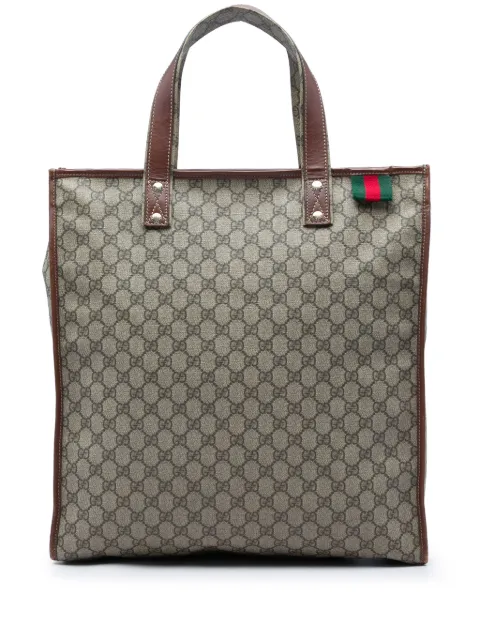 Gucci Pre-Owned 2016-2026 GG Supreme Web Tote Bag