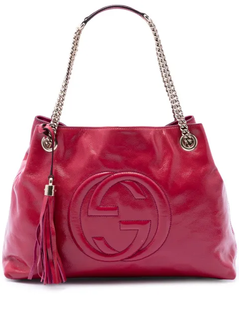 Gucci Pre-Owned 2016-2026 Medium Patent Soho Chain tote bag