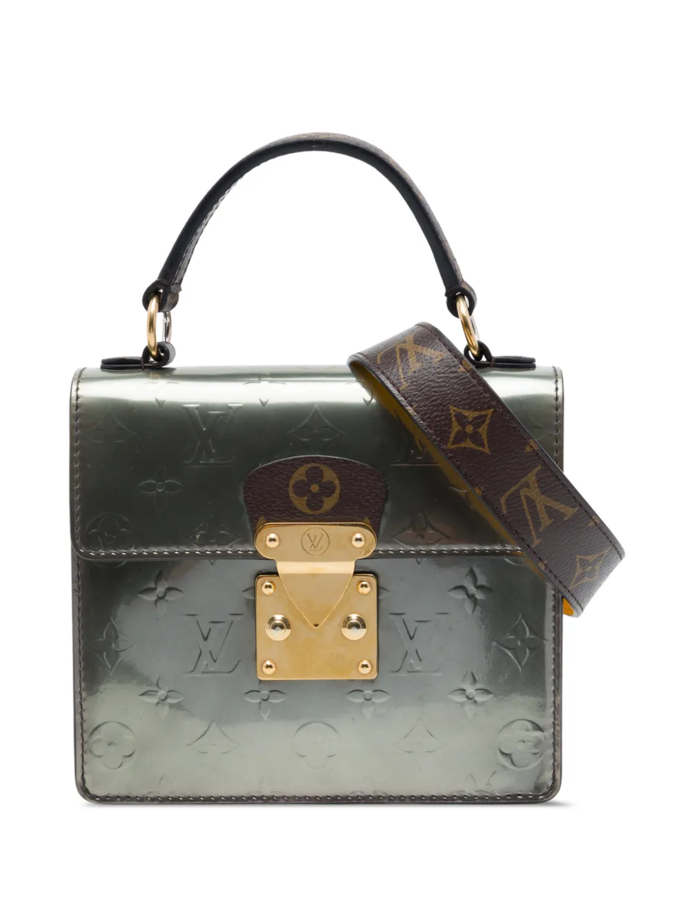 Louis Vuitton Pre-Owned 2018 Monogram Vernis Spring Street satchel - Marrone
