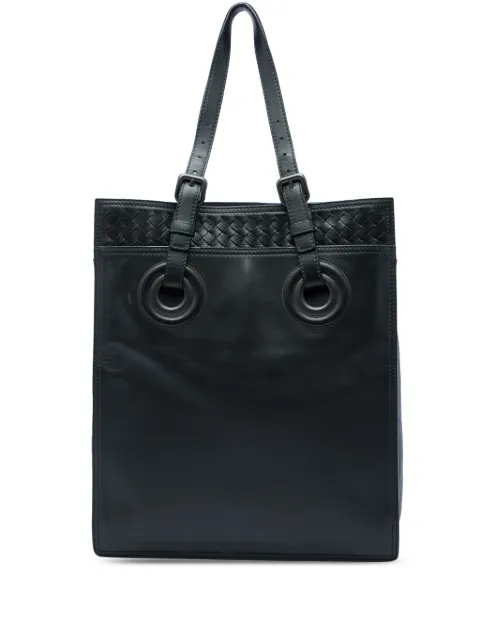 Bottega Veneta Pre-Owned 2012-2026 Intrecciato Trimmed Leather Oculus Tote satchel
