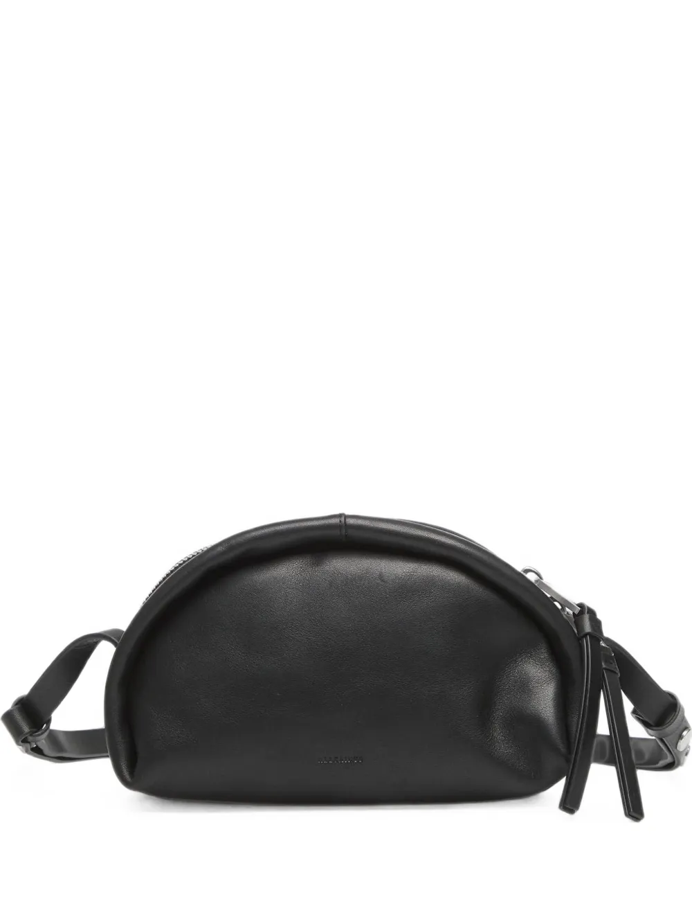 AllSaints half-moon leather cross body bag - Nero