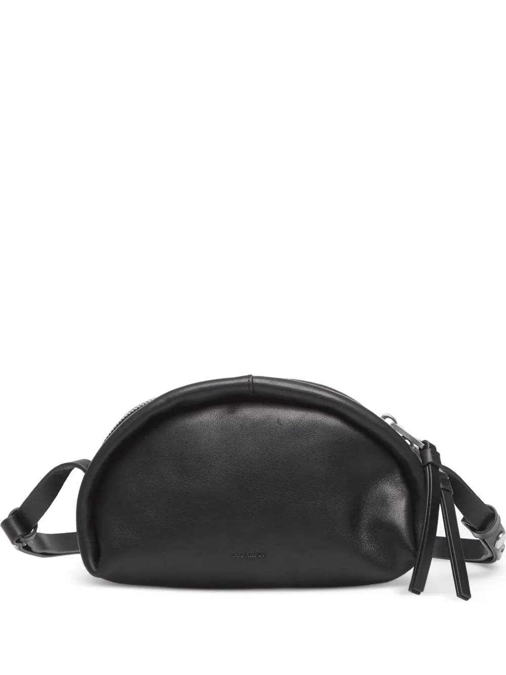 AllSaints half-moon leather cross body bag - Nero