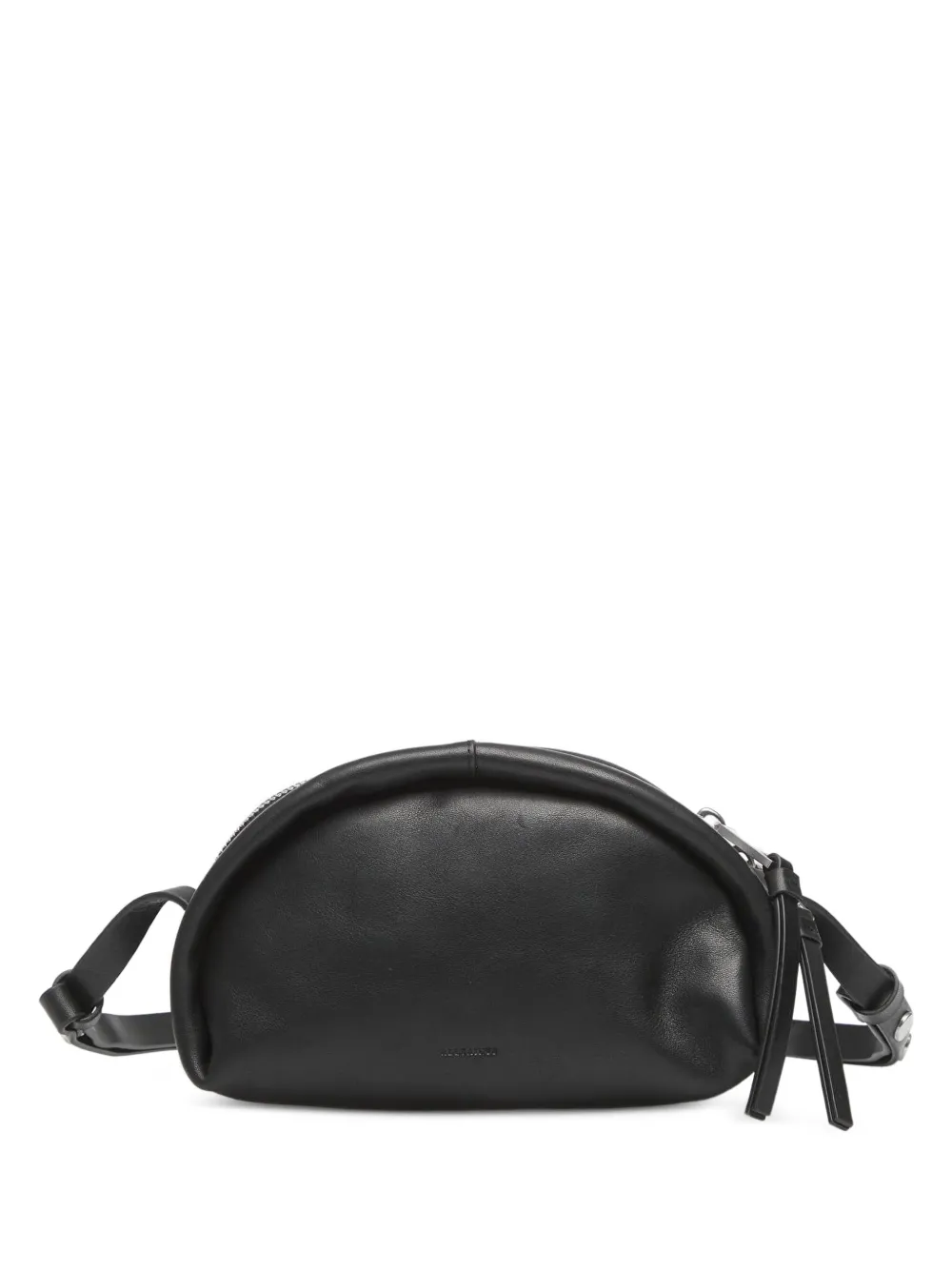 AllSaints half-moon leather cross body bag - Nero