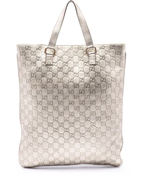 Gucci Pre-Owned tote con motivo Guccissima metalizado 2016-2026