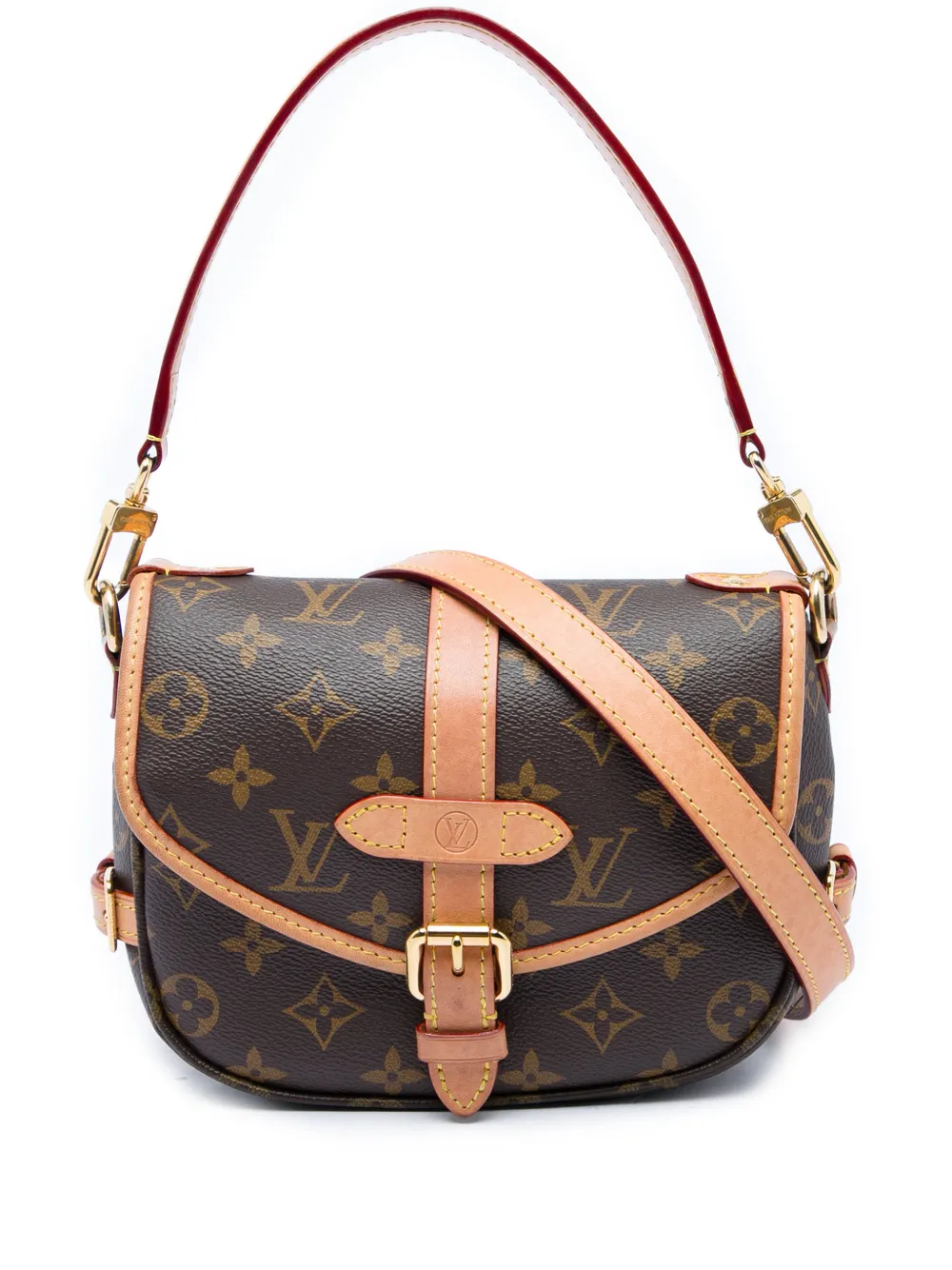 Louis Vuitton Pre-Owned 2021-2026 Monogram Saumur BB satchel - Marrone